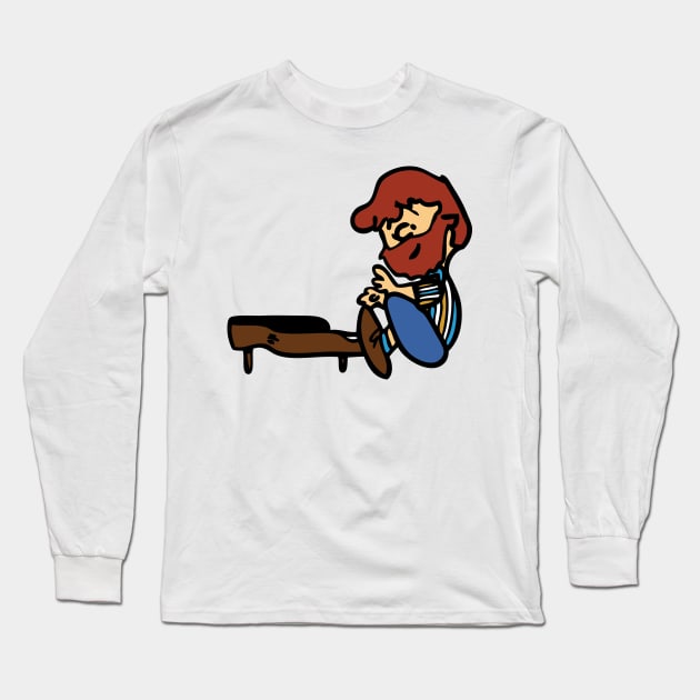 Brent and Peanuts mashup (Gratenuts) Long Sleeve T-Shirt by HandEyeStudio